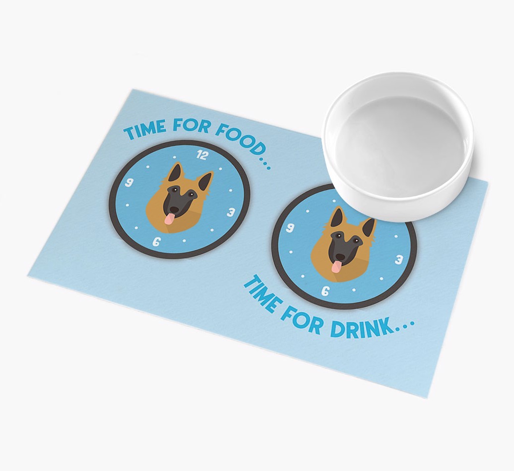Time For...: Personalised {breedFullName} Feeding Mat