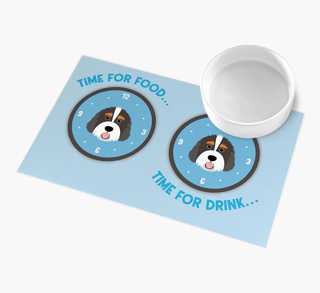 Time For...: Personalised {breedFullName} Feeding Mat