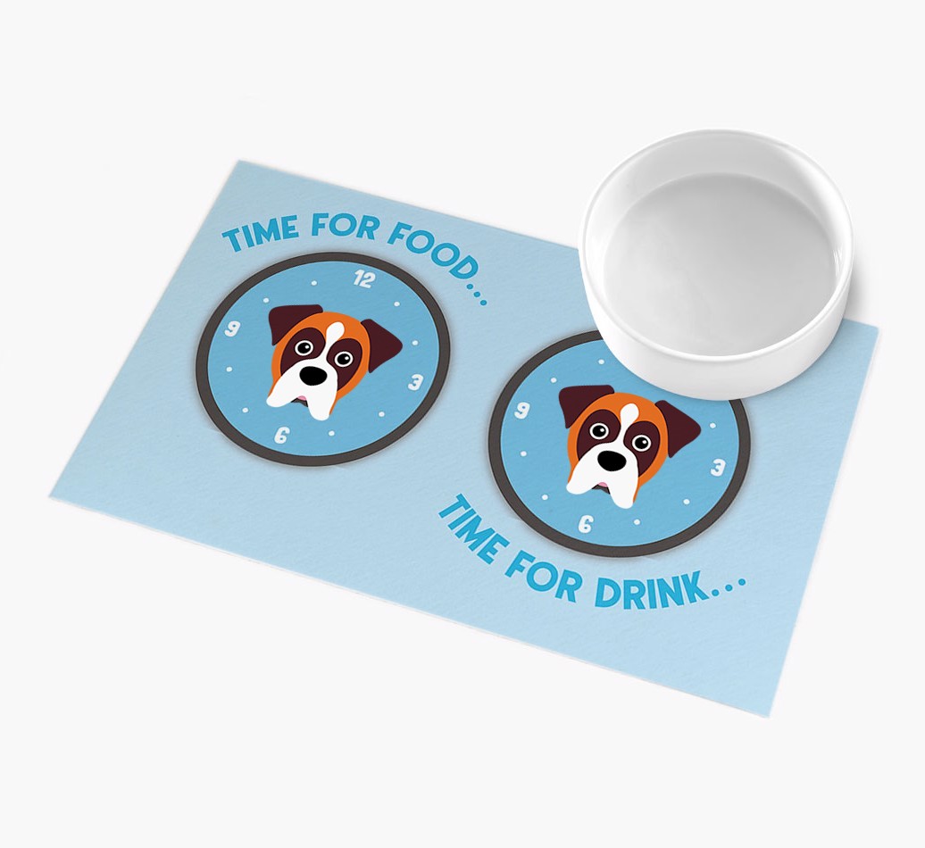 Time For...: Personalised {breedFullName} Feeding Mat
