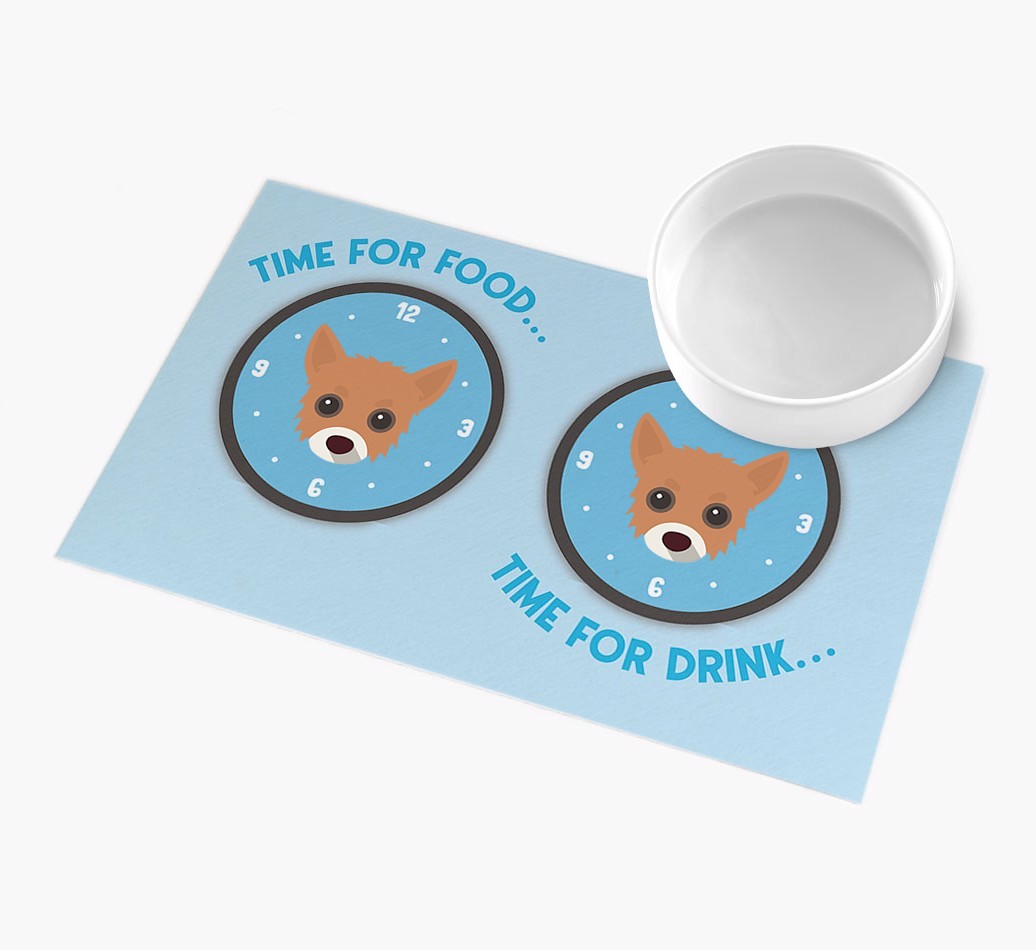 Time For...: Personalised {breedFullName} Feeding Mat