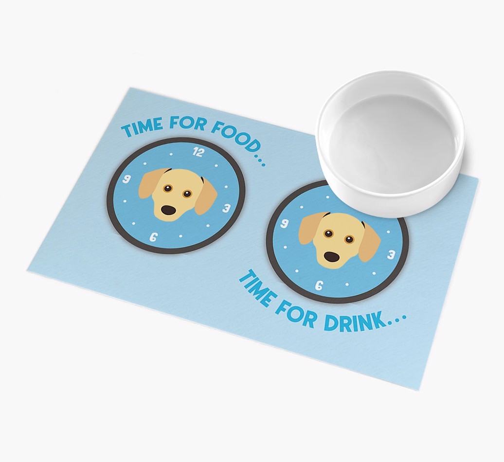 Time For...: Personalised {breedFullName} Feeding Mat