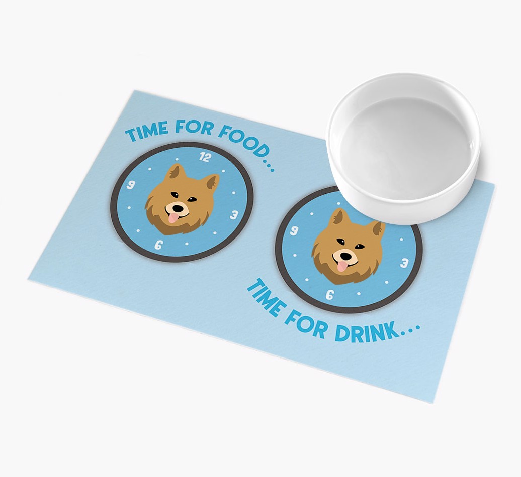 Time For...: Personalised {breedFullName} Feeding Mat