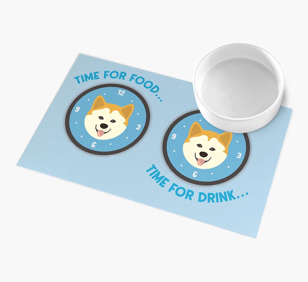 Time For...: Personalised {breedFullName} Feeding Mat