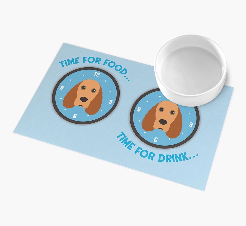 Time For...: Personalised {breedFullName} Feeding Mat