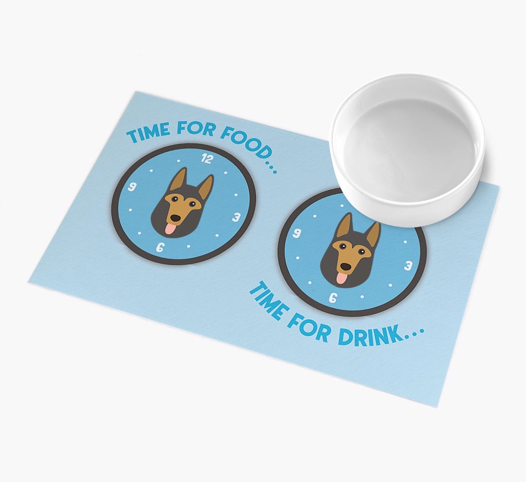 Time For...: Personalised {breedFullName} Feeding Mat