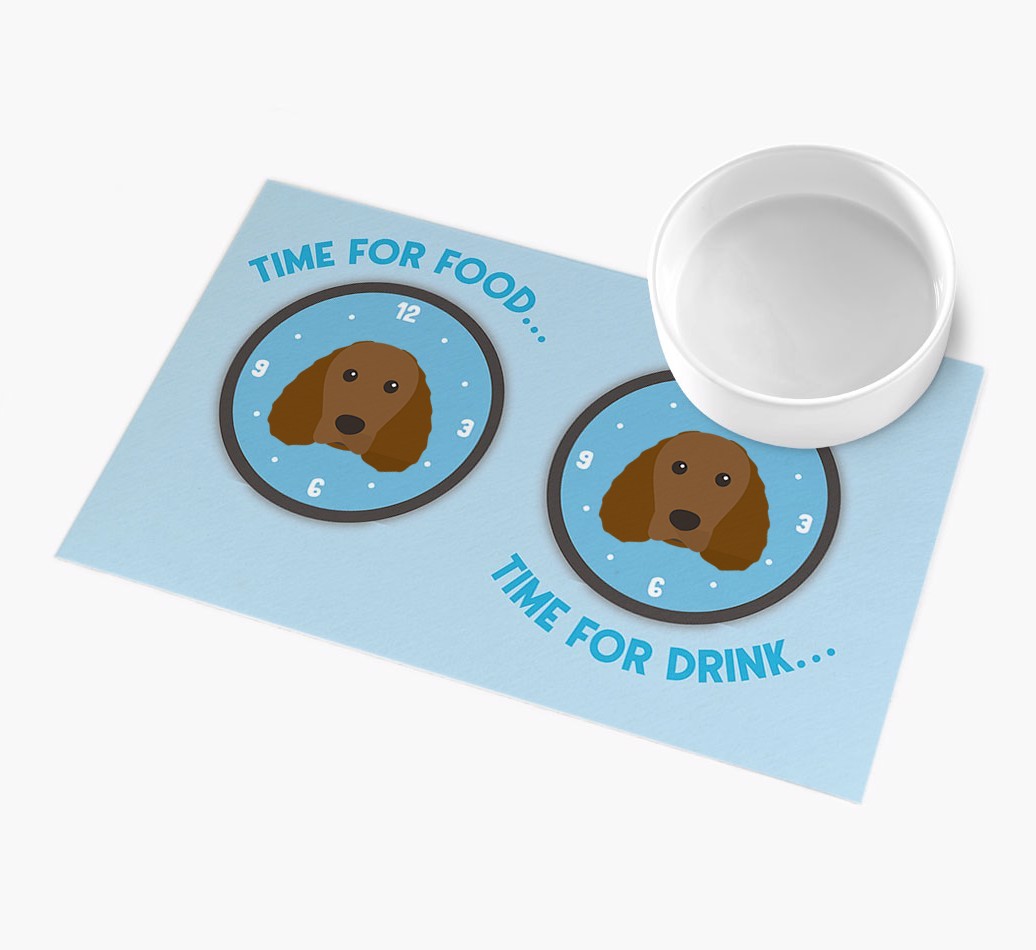 'Time For...' - Personalized {breedFullName} Feeing Mat