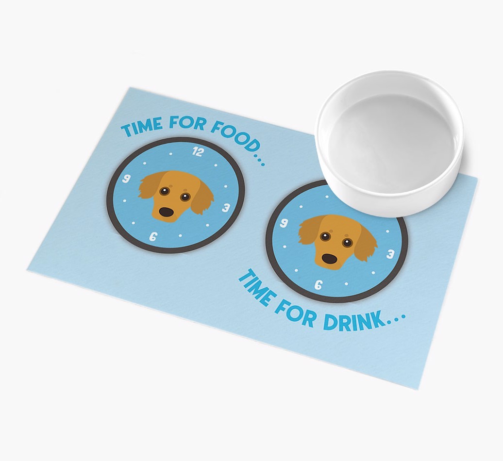 Time For...: Personalised {breedFullName} Feeding Mat