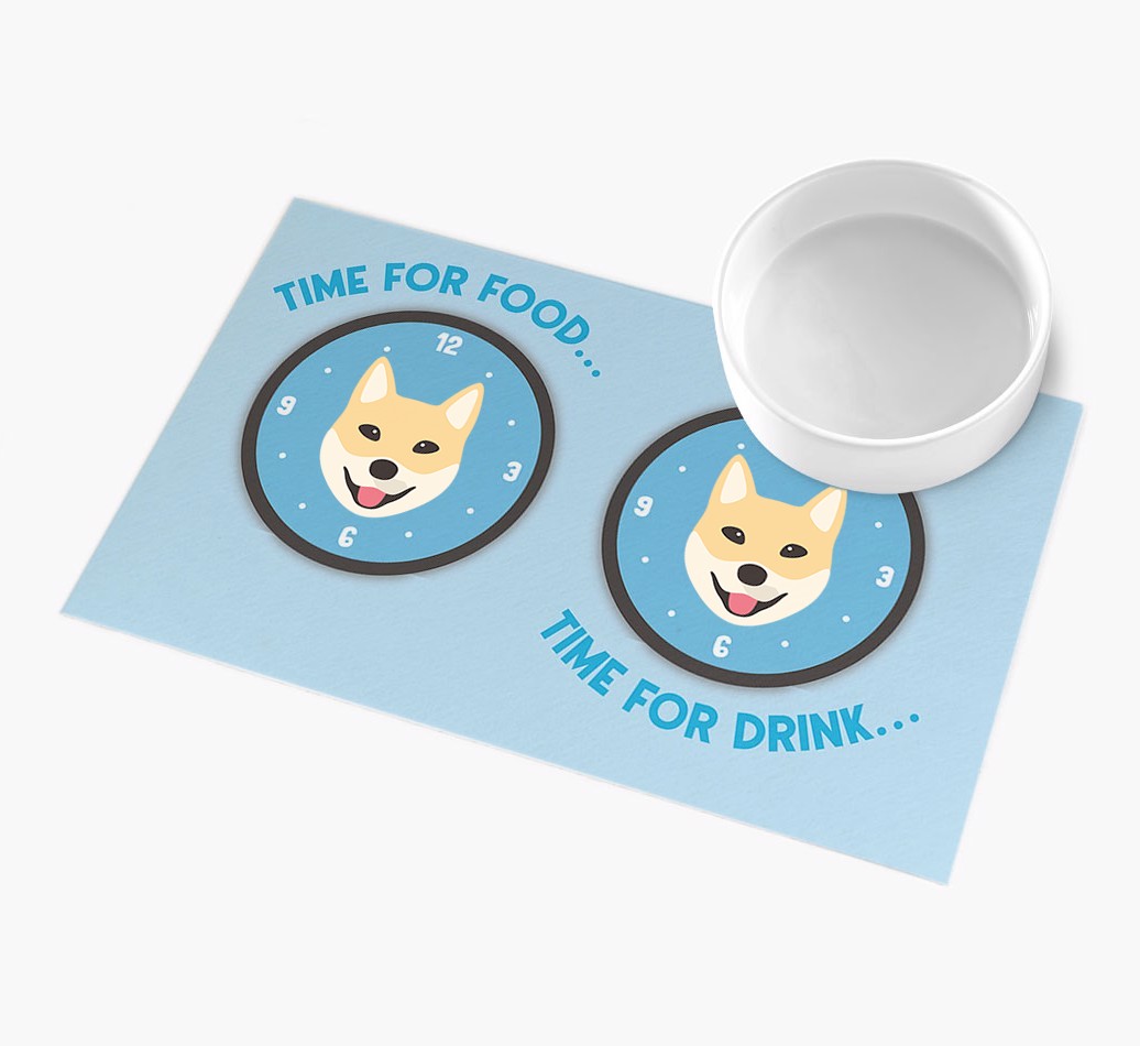 Time For...: Personalised {breedFullName} Feeding Mat