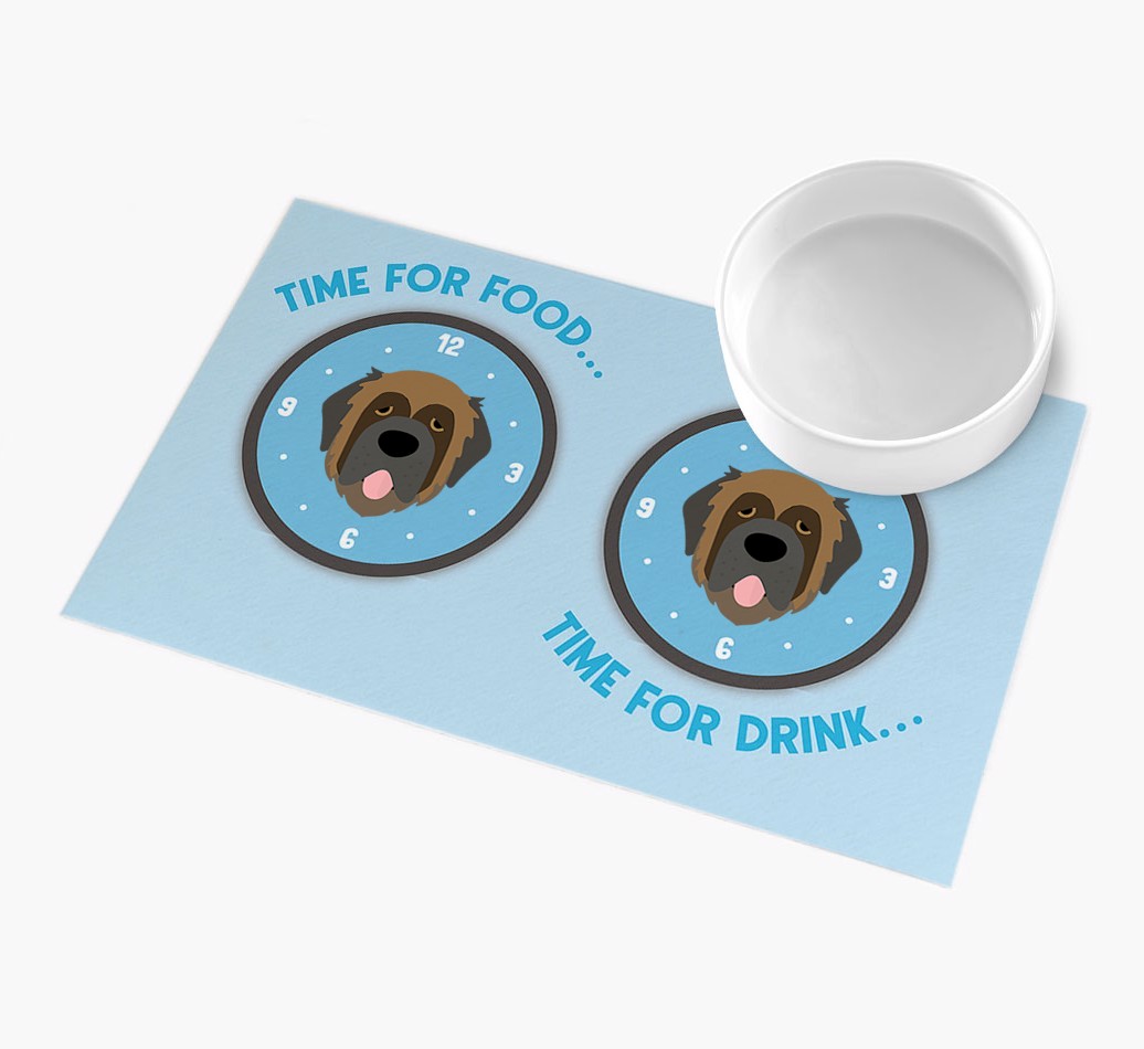 'Time For...' - Personalized {breedFullName} Feeing Mat