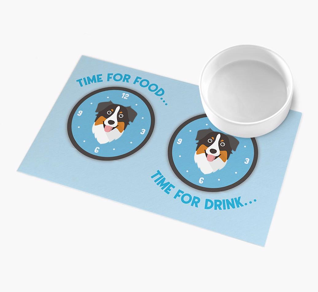 'Time For...' - Personalized {breedFullName} Feeing Mat