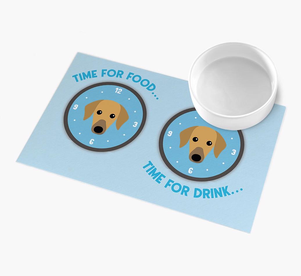 'Time For...' - Personalized {breedFullName} Feeing Mat