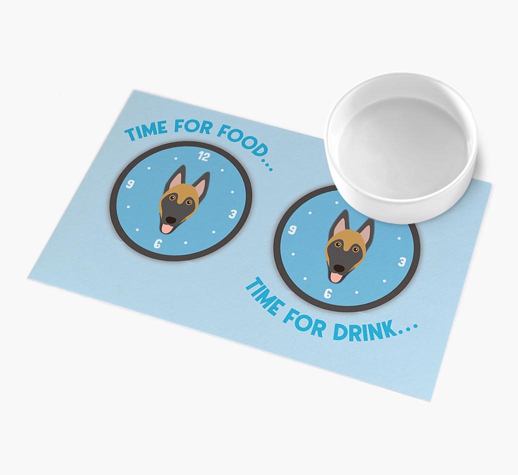 'Time For...' - Personalized {breedFullName} Feeing Mat