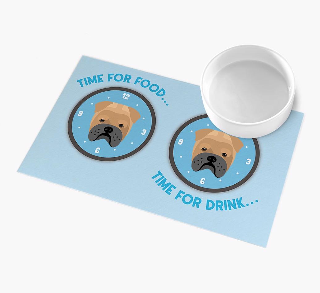 'Time For...' - Personalized {breedFullName} Feeing Mat