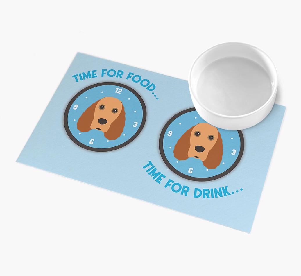 'Time For...' - Personalized {breedFullName} Feeing Mat