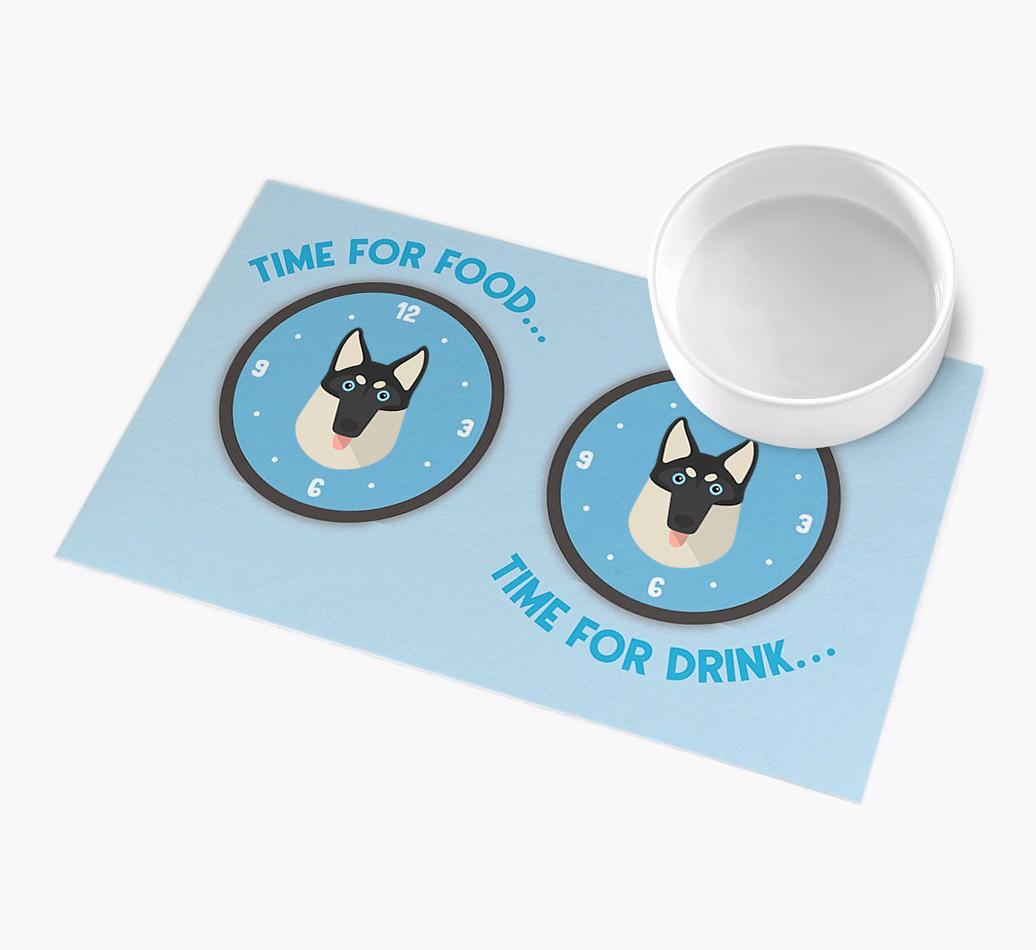 'Time For...' - Personalized {breedFullName} Feeing Mat