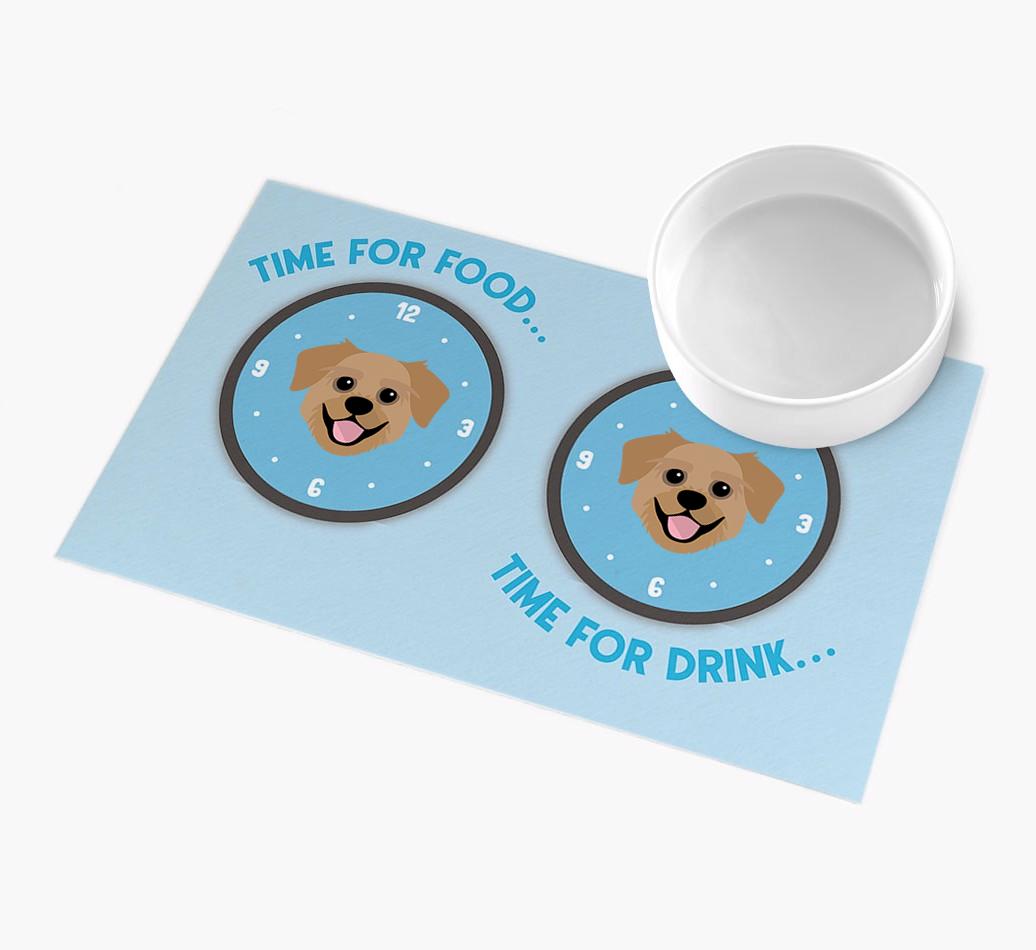 'Time For...' - Personalized {breedFullName} Feeing Mat
