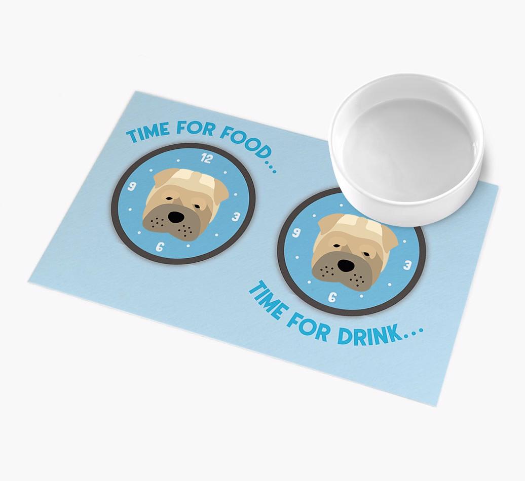 'Time For...' - Personalized {breedFullName} Feeing Mat
