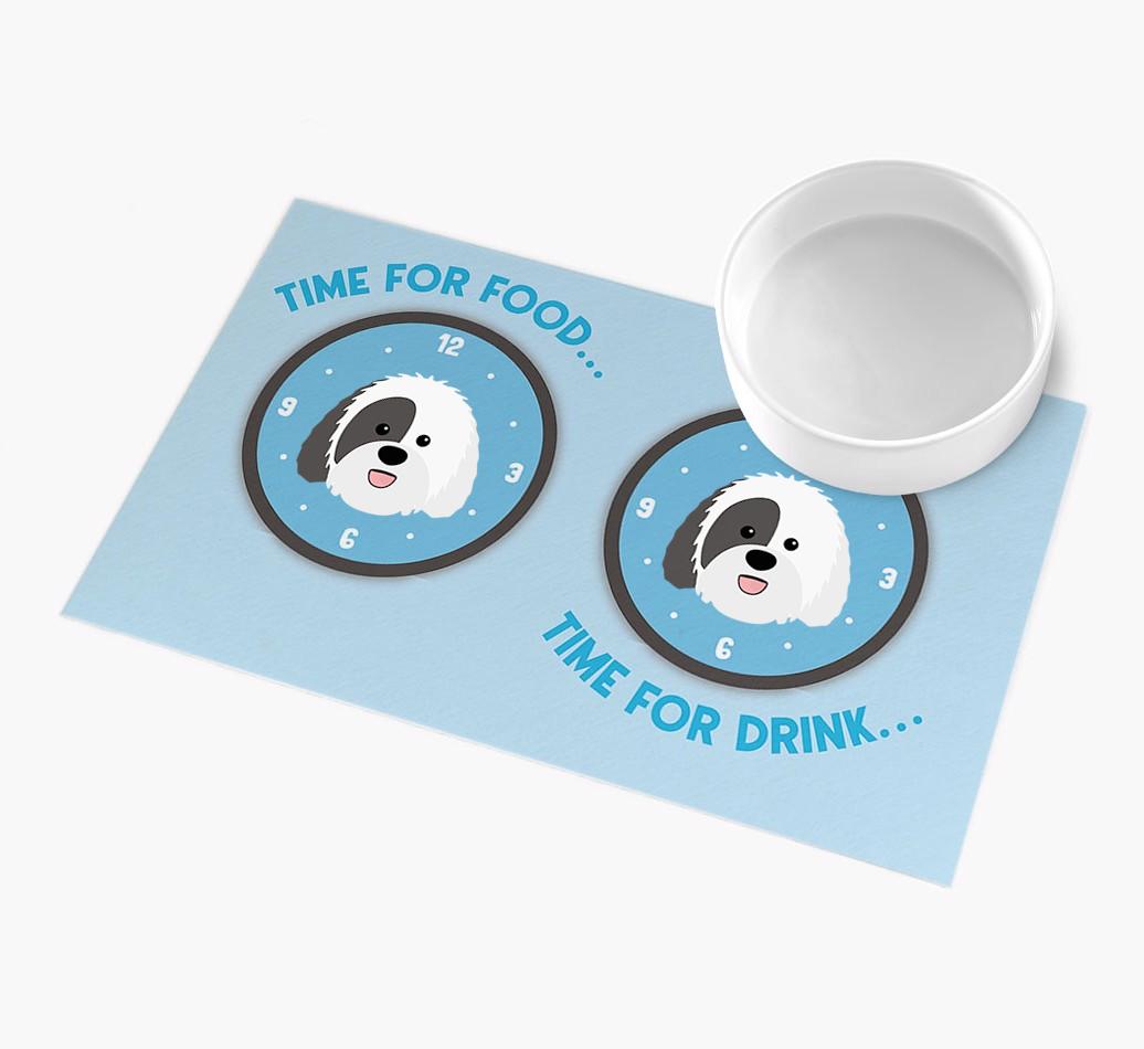 'Time For...' - Personalized {breedFullName} Feeing Mat