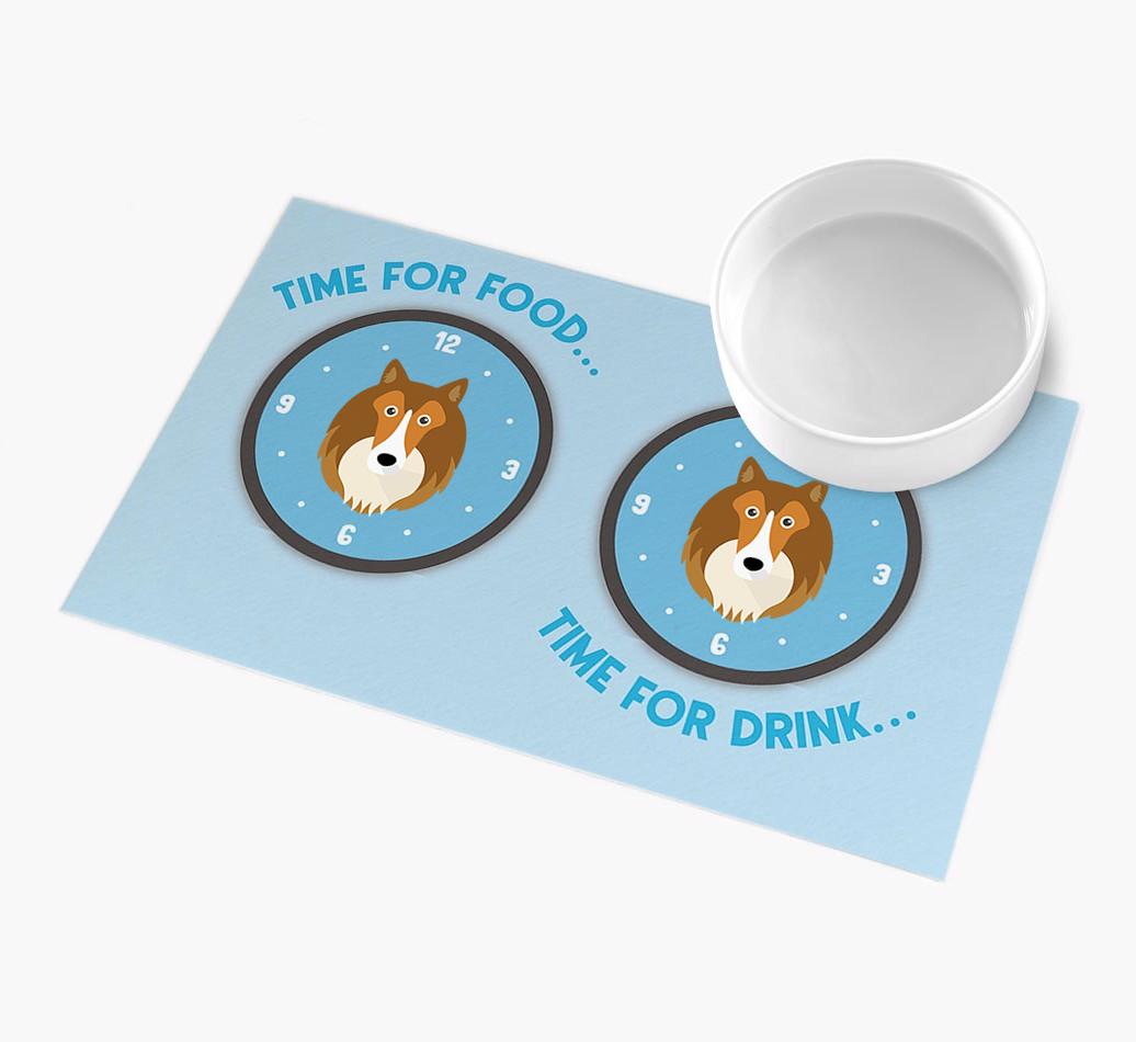 'Time For...' - Personalized {breedFullName} Feeing Mat
