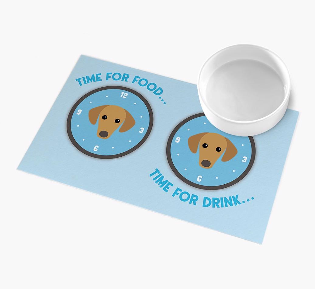 'Time For...' - Personalized {breedFullName} Feeing Mat