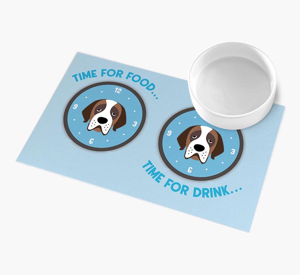'Time For...' - Personalized {breedFullName} Feeing Mat