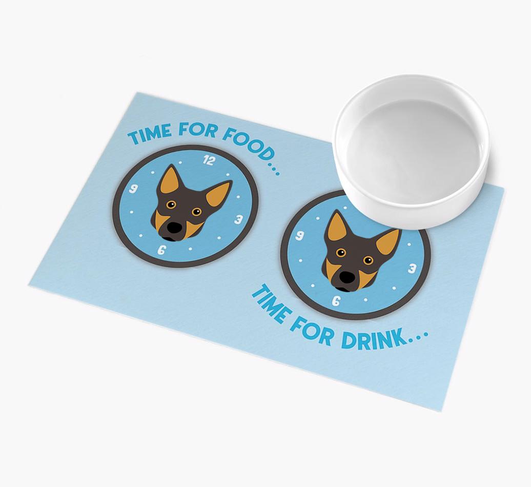 'Time For...' - Personalized {breedFullName} Feeing Mat