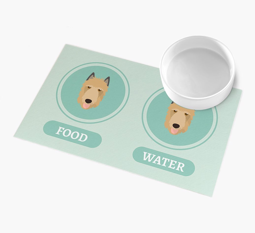 'Yappicons' - Personalized {breedFullName} Feeding Mat