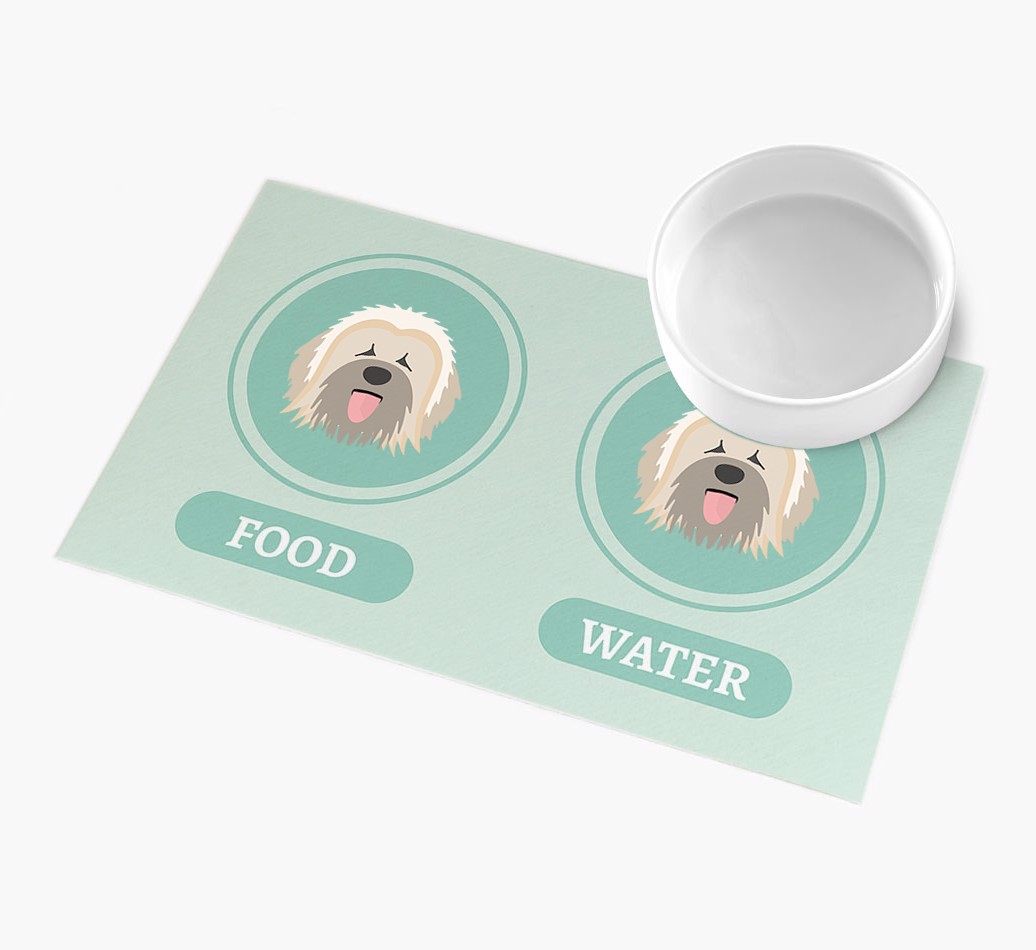 'Yappicons' - Personalized {breedFullName} Feeding Mat