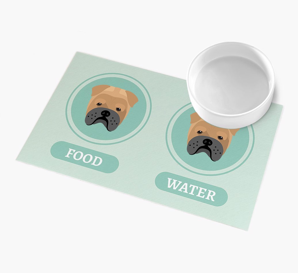'Yappicons' - Personalized {breedFullName} Feeding Mat