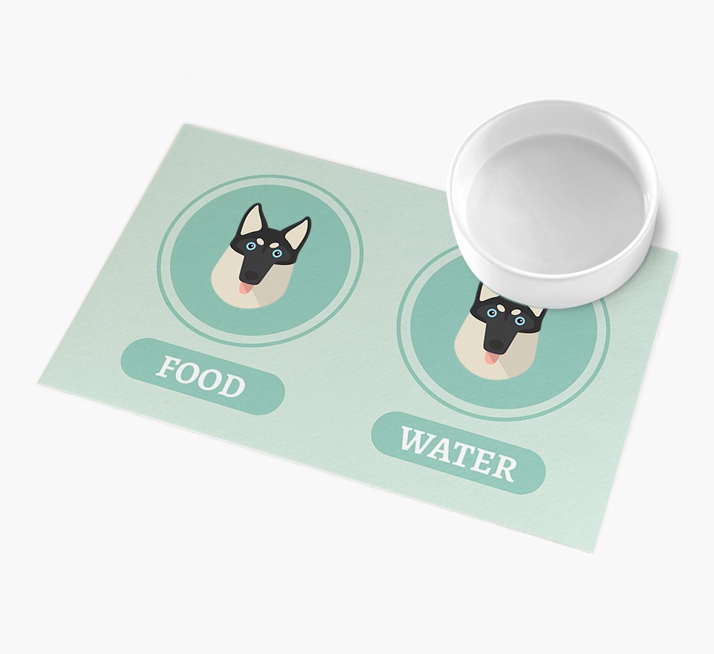 'Yappicons' - Personalized {breedFullName} Feeding Mat