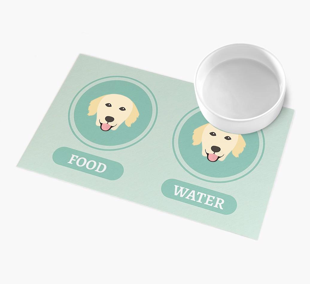 'Yappicons' - Personalized {breedFullName} Feeding Mat