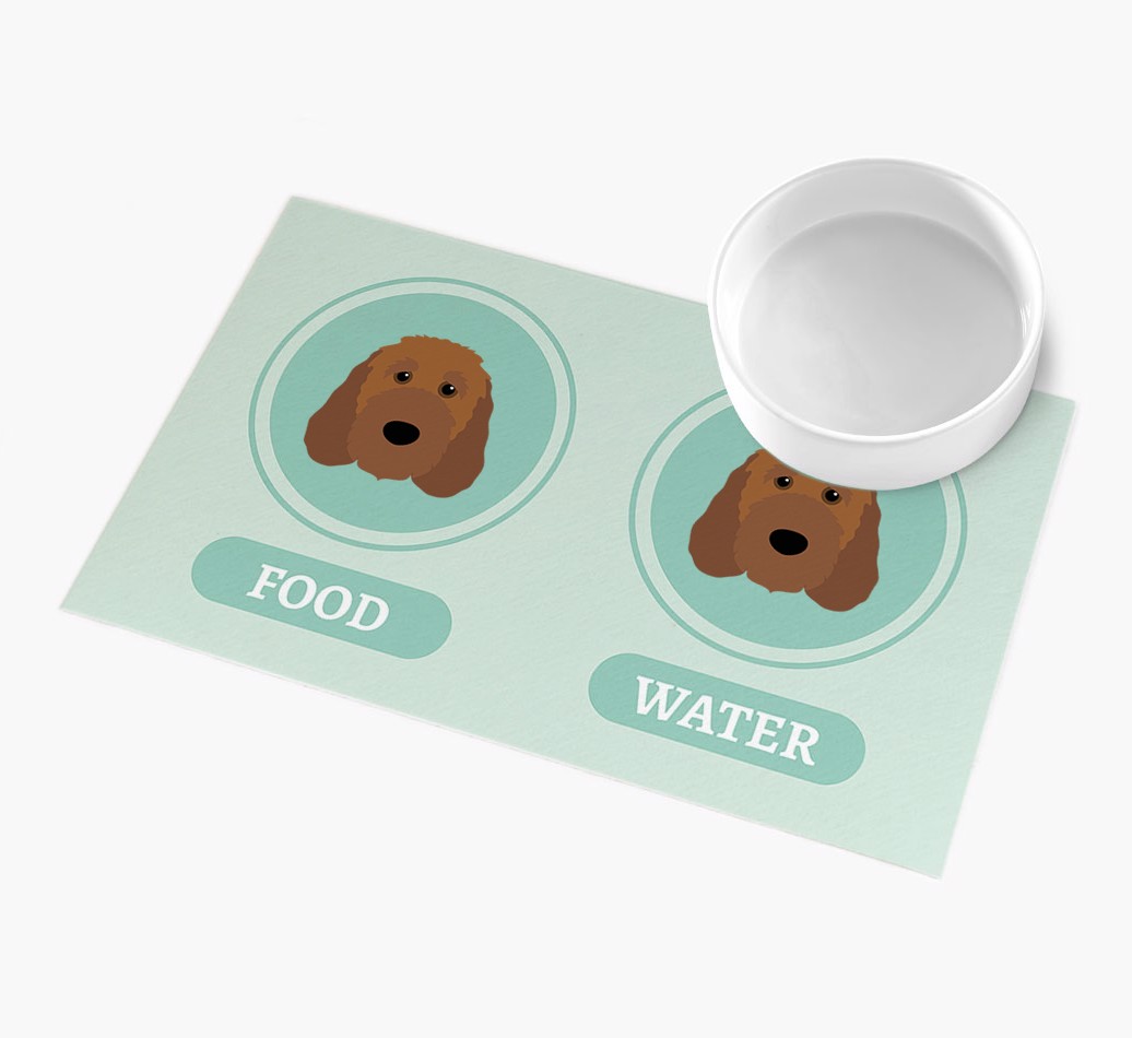 'Yappicons' - Personalized {breedFullName} Feeding Mat