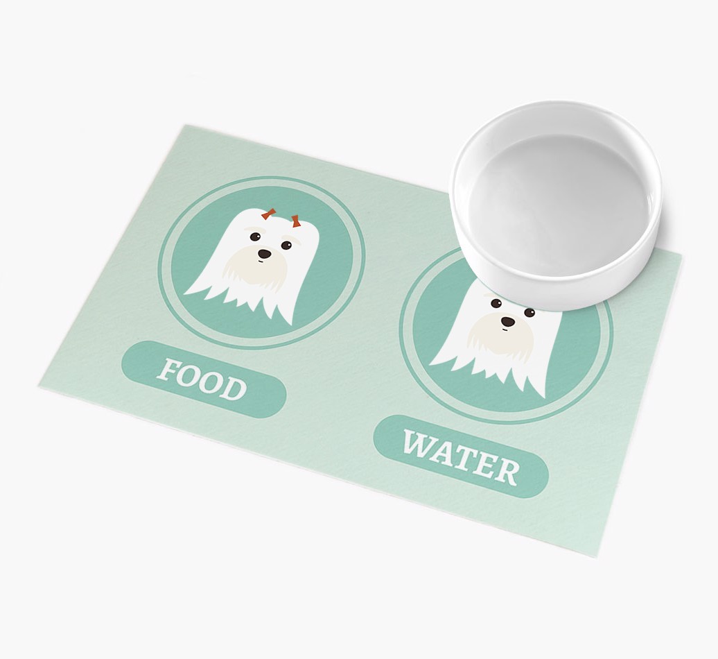 'Yappicons' - Personalized {breedFullName} Feeding Mat