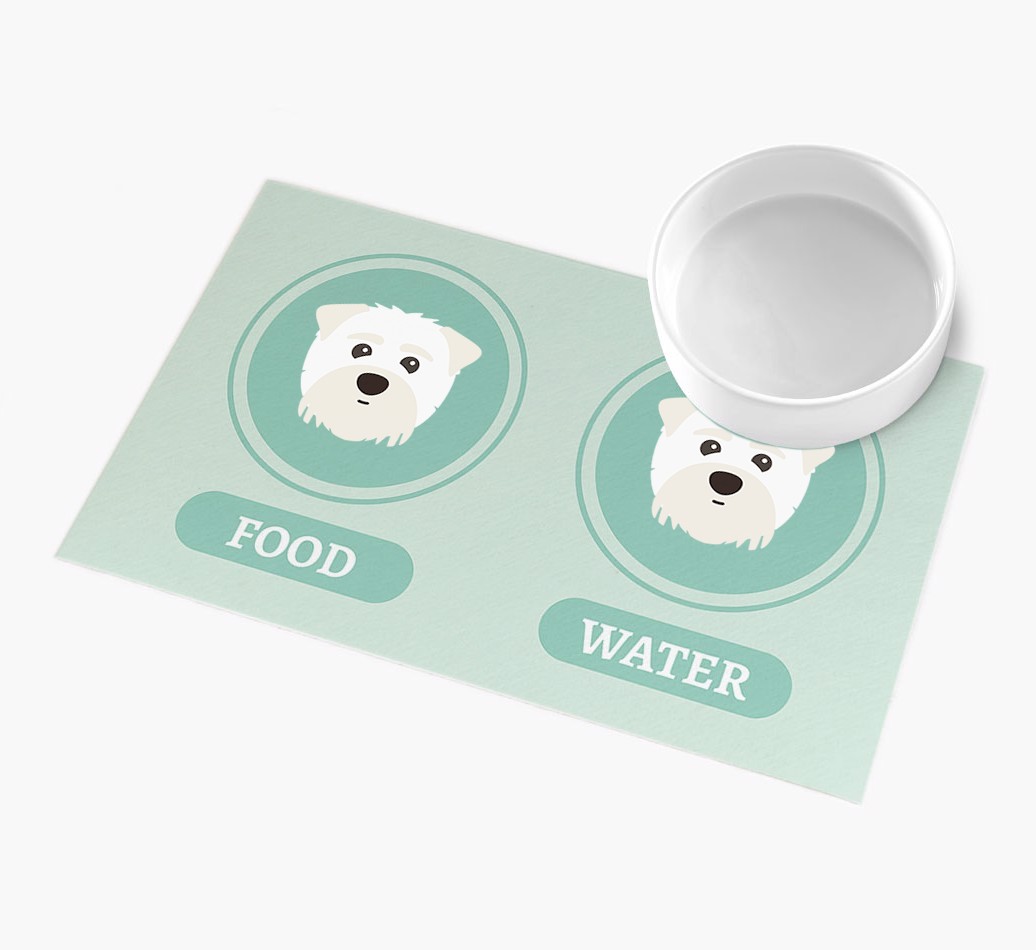 'Yappicons' - Personalized {breedFullName} Feeding Mat