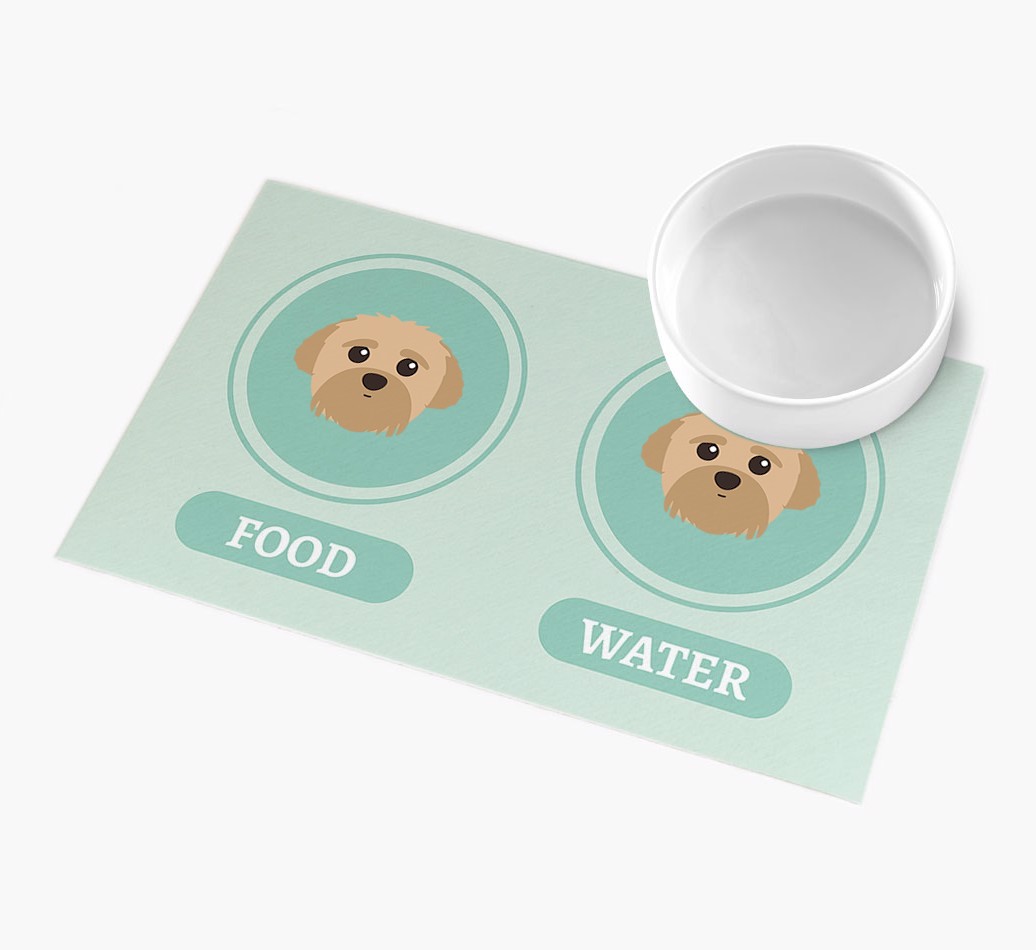 'Yappicons' - Personalized {breedFullName} Feeding Mat