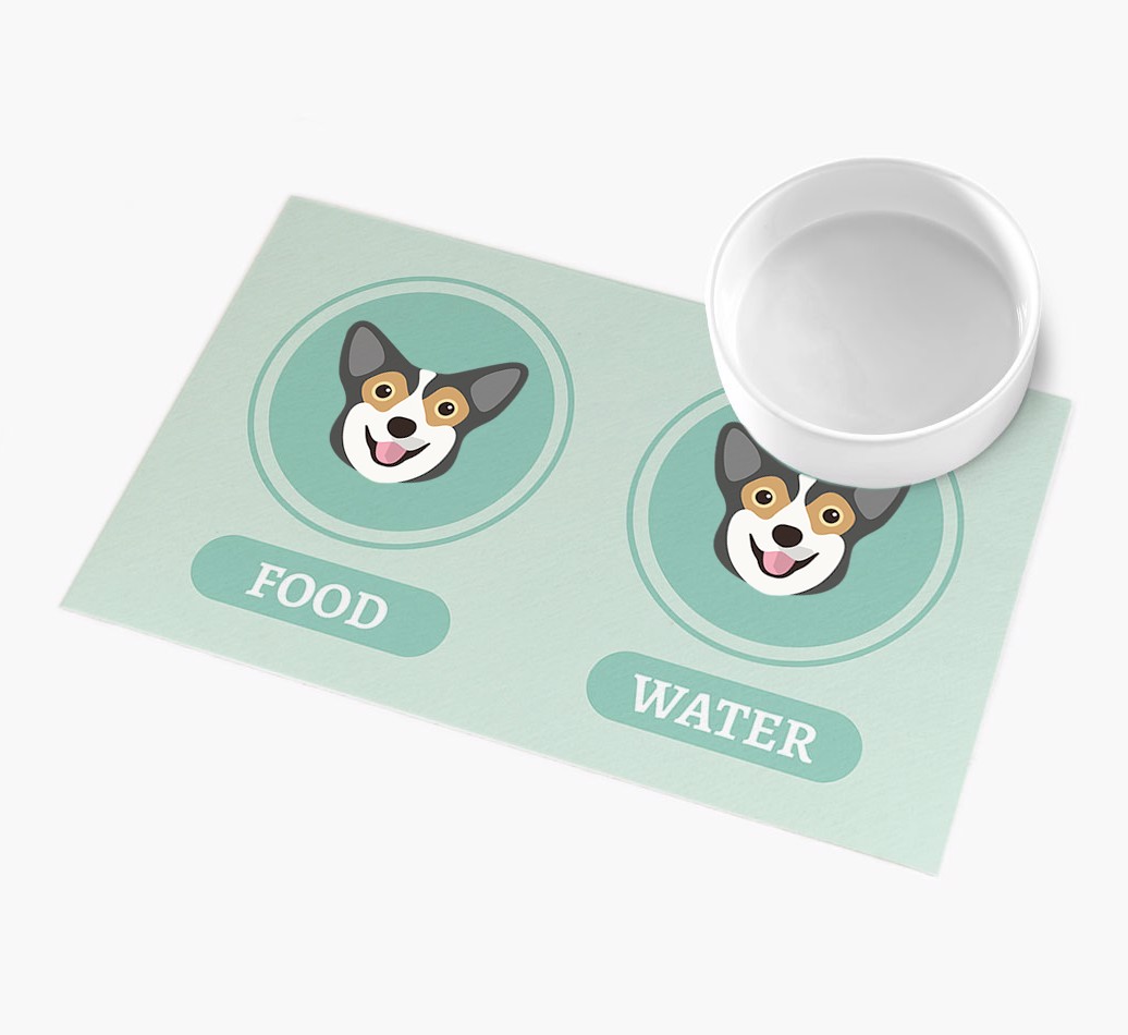 'Yappicons' - Personalized {breedFullName} Feeding Mat