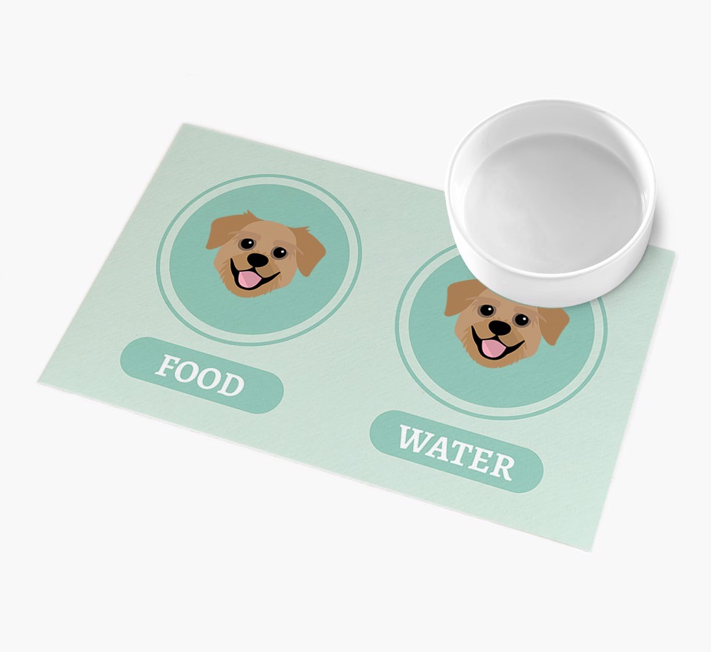 'Yappicons' - Personalized {breedFullName} Feeding Mat