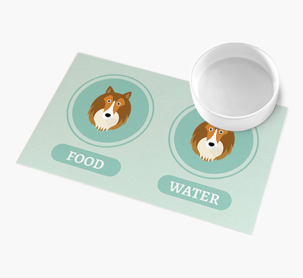 'Yappicons' - Personalized {breedFullName} Feeding Mat