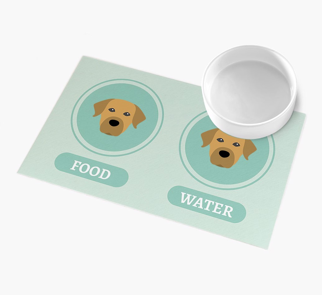 'Yappicons' - Personalized {breedFullName} Feeding Mat