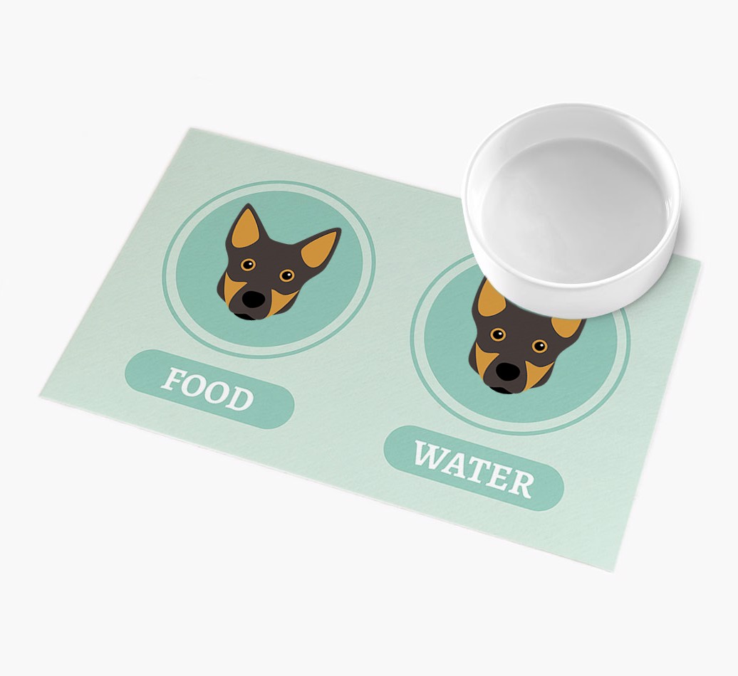 'Yappicons' - Personalized {breedFullName} Feeding Mat