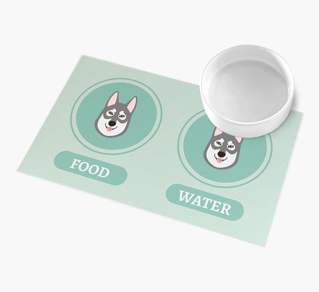 'Yappicons' - Personalized {breedFullName} Feeding Mat