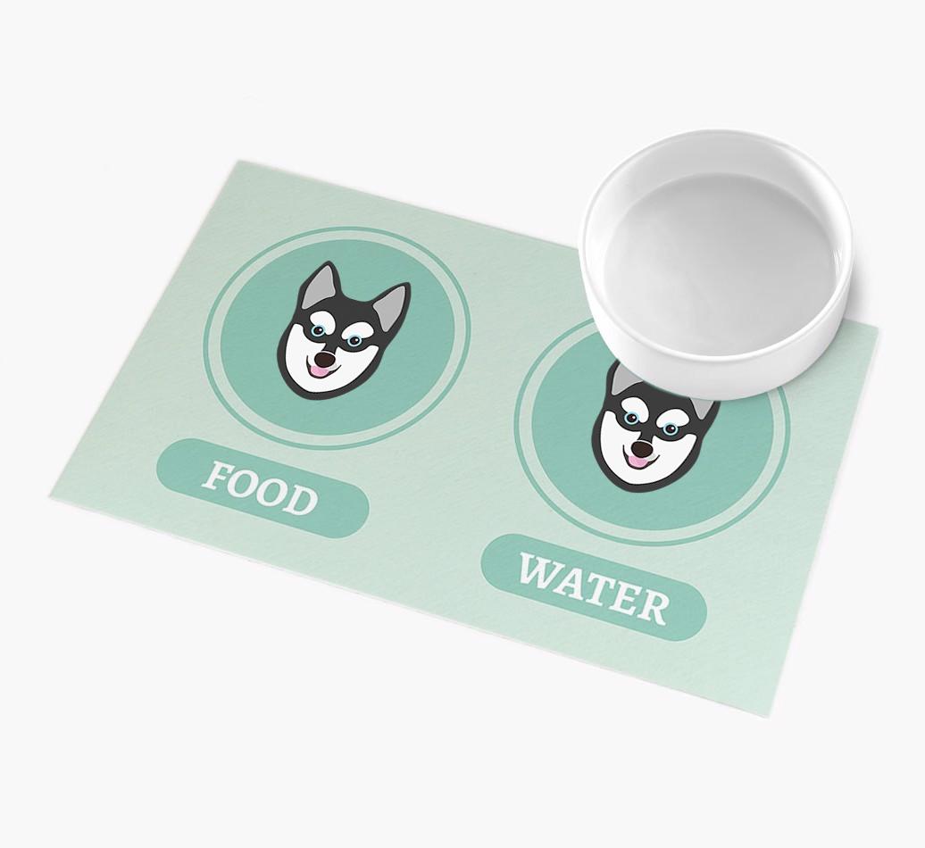 'Yappicons' - Personalized {breedFullName} Feeding Mat