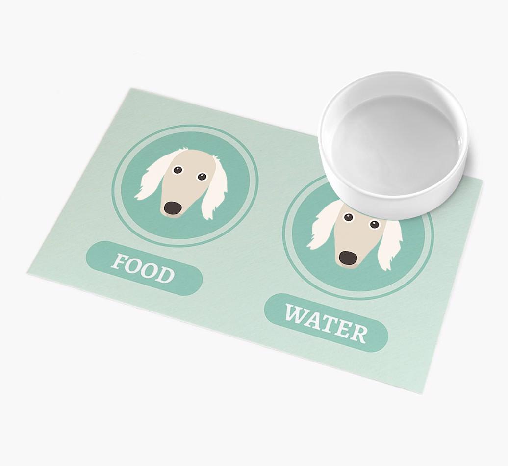 'Yappicons' - Personalized {breedFullName} Feeding Mat