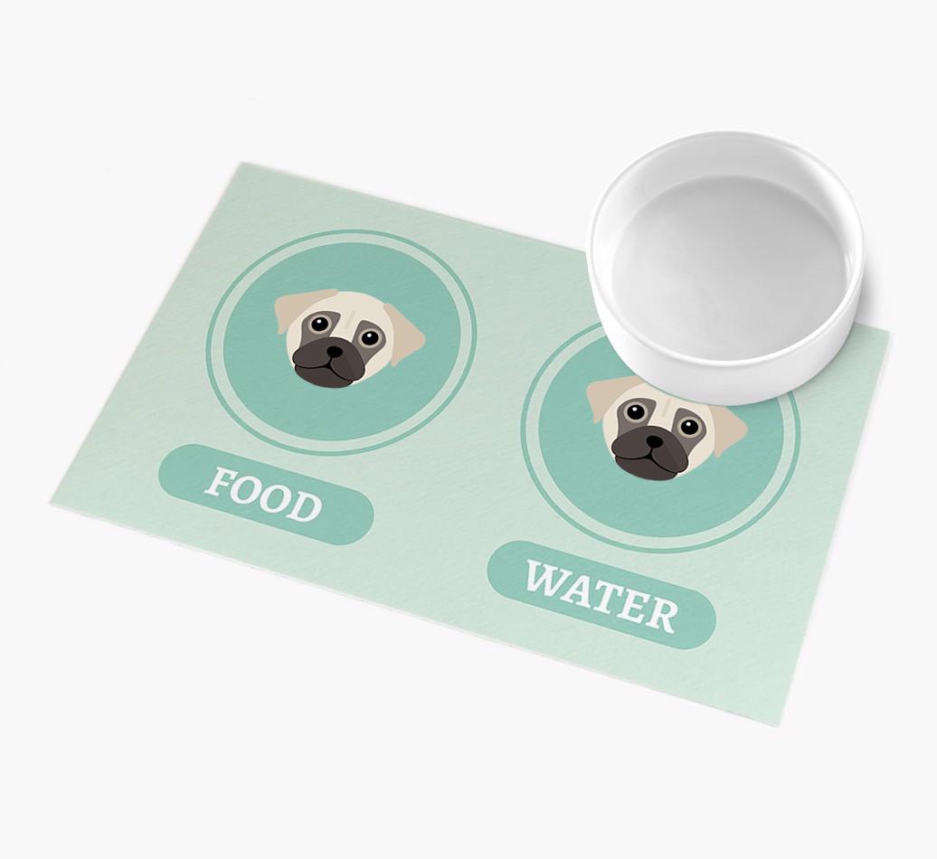 'Yappicons' - Personalized {breedFullName} Feeding Mat