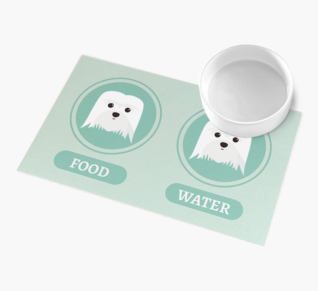 'Yappicons' - Personalized {breedFullName} Feeding Mat