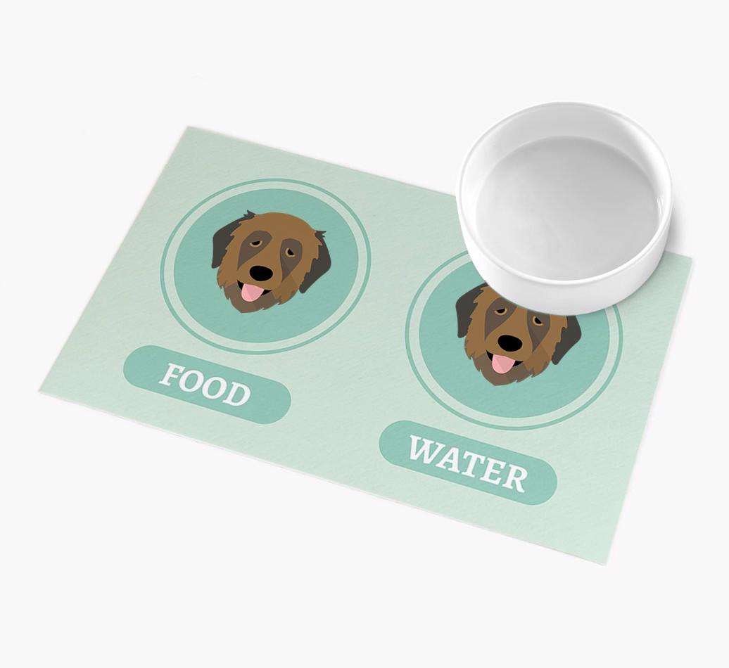 'Yappicons' - Personalized {breedFullName} Feeding Mat