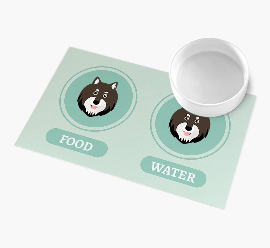'Yappicons' - Personalized {breedFullName} Feeding Mat