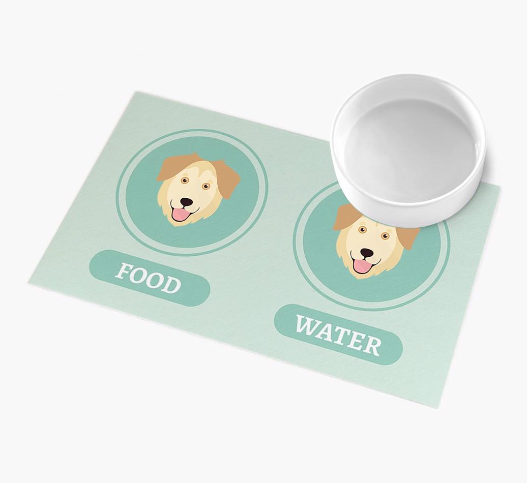 'Yappicons' - Personalized {breedFullName} Feeding Mat