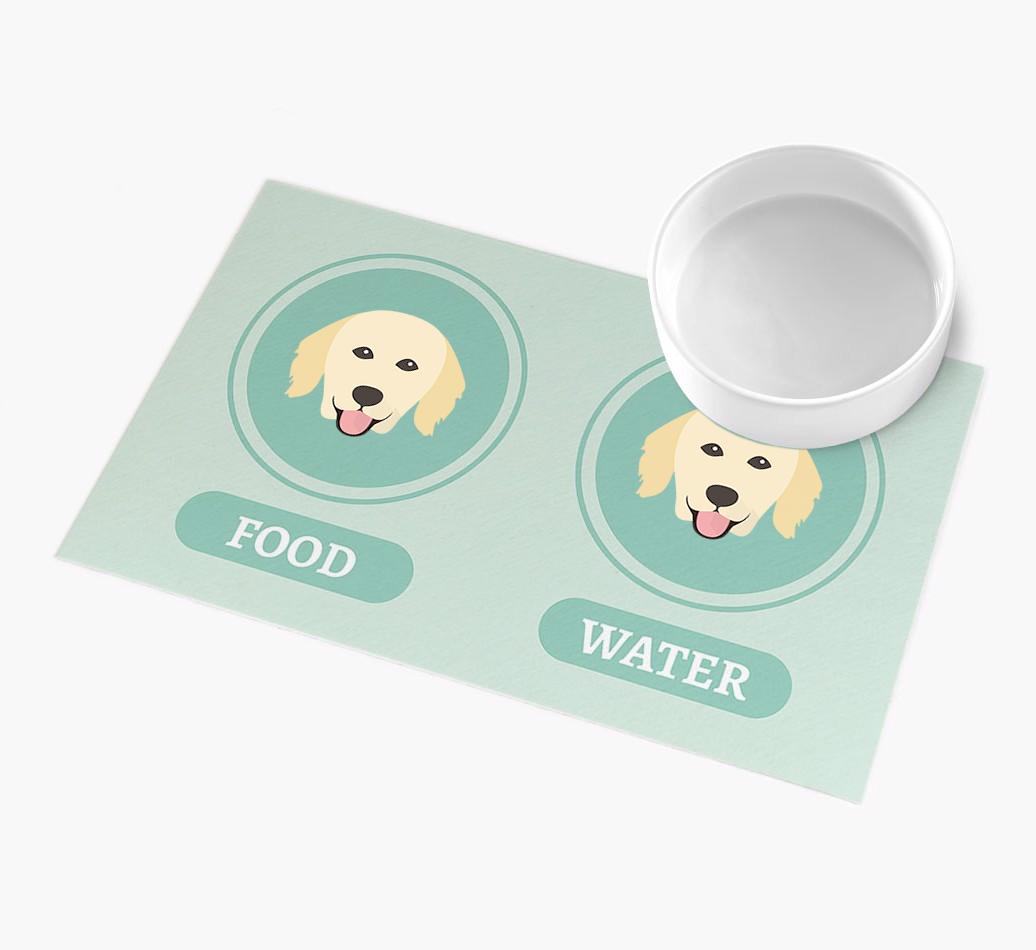 'Yappicons' - Personalized {breedFullName} Feeding Mat