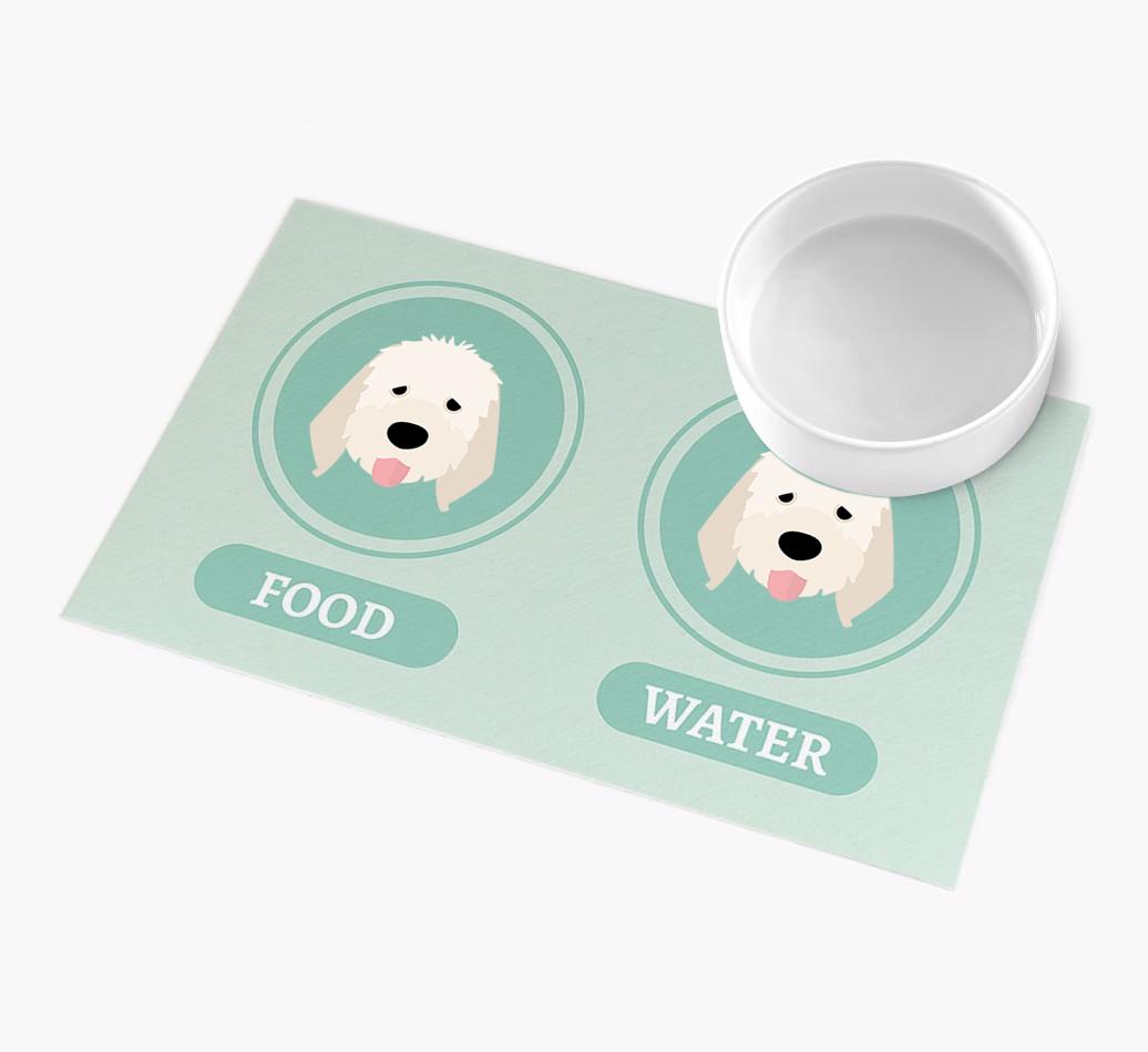 'Yappicons' - Personalized {breedFullName} Feeding Mat